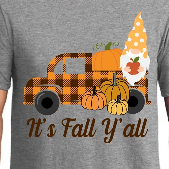 It's Fall Y'all Pumpkin Gnome Pajama Set