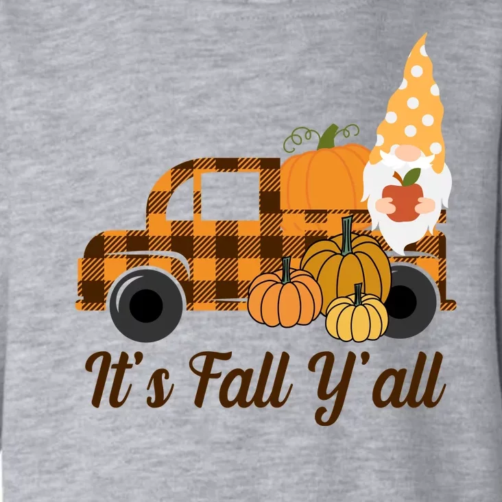 It's Fall Y'all Pumpkin Gnome Toddler Hoodie