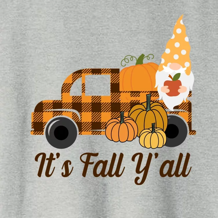 It's Fall Y'all Pumpkin Gnome Women's Crop Top Tee