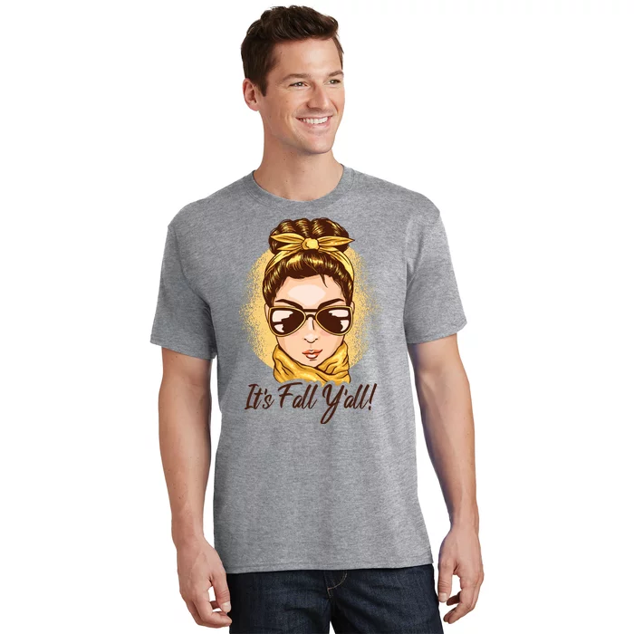 It's Fall Y'all Female Bun T-Shirt