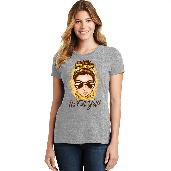 It's Fall Y'all Female Bun Women's T-Shirt