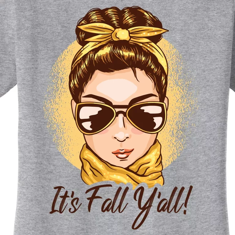 It's Fall Y'all Female Bun Women's T-Shirt