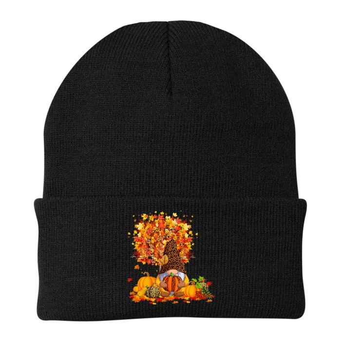 Its Fall Yall Cute Gnomes Pumpkin Autumn Tree Fall Leaves Knit Cap Winter Beanie