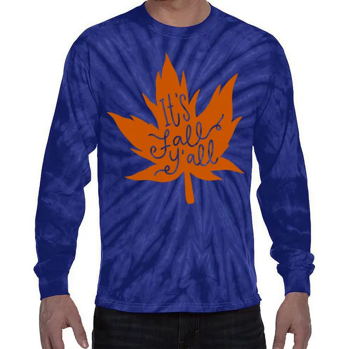 It's Fall Y'all Nature Lover Tie-Dye Long Sleeve Shirt