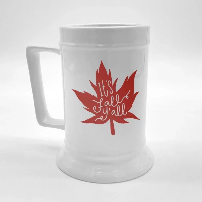 It's Fall Y'all Nature Lover Front & Back Beer Stein