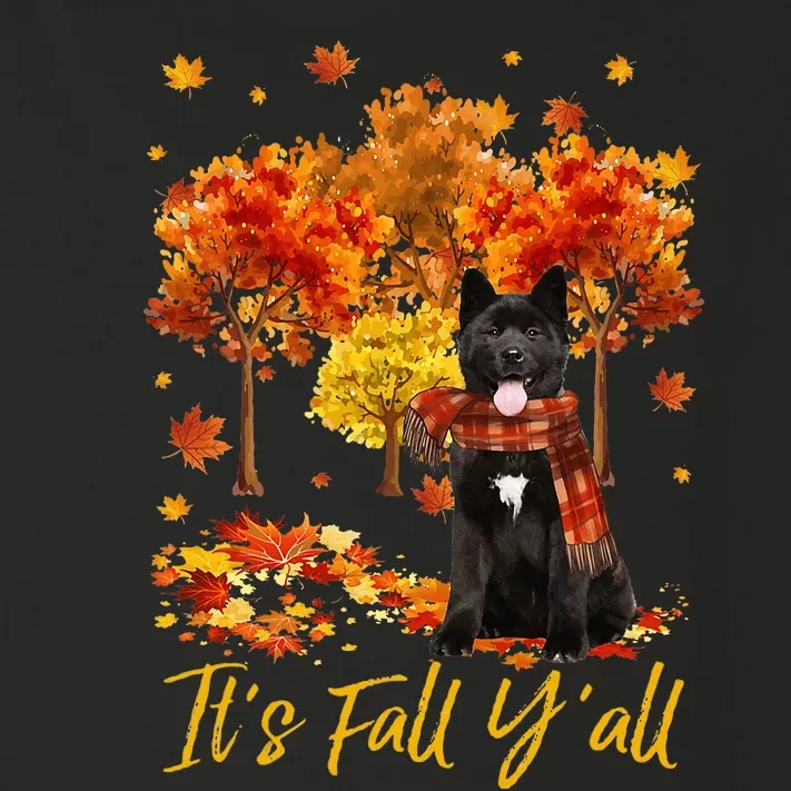 ItS Fall YAll Akita Dog Tree Pumpkin Fall Autumn Toddler Long Sleeve Shirt