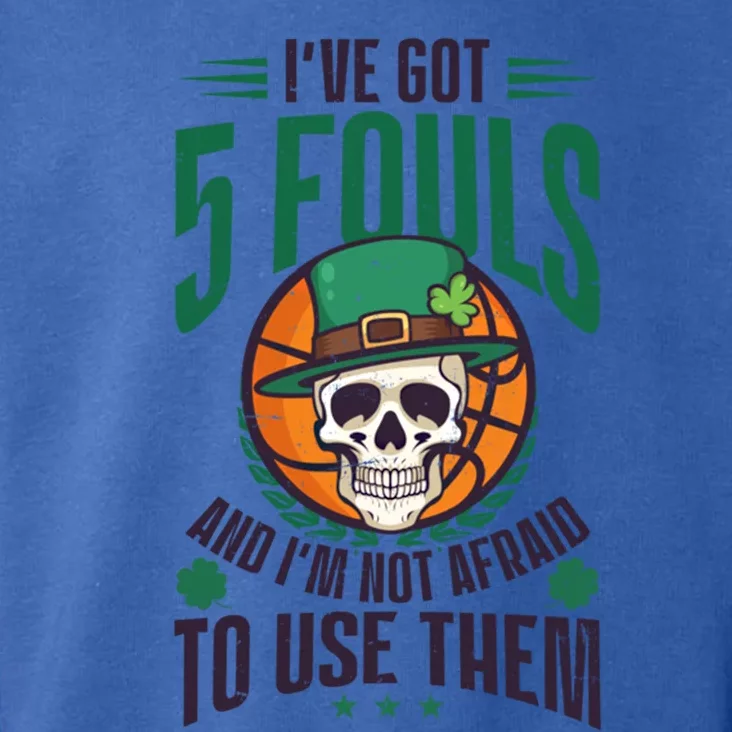 I've Got 5 Fouls Design St Patricks Basketball Cool Gift Toddler Hoodie