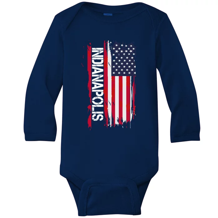 Indianapolis Gift And Souvenir Gift Baby Long Sleeve Bodysuit