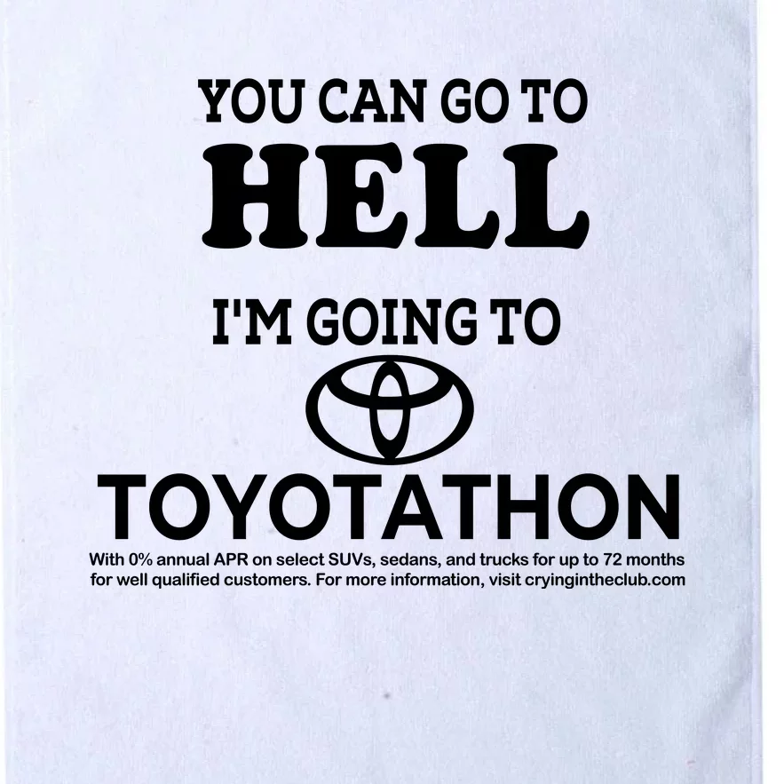 I Got A Lobotomy Done At Toyotathon Platinum Collection Golf Towel