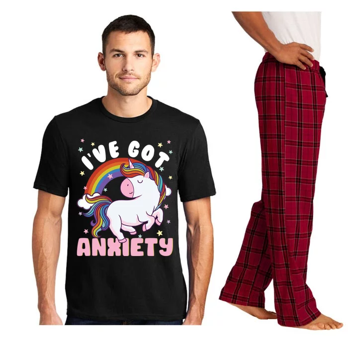 IVe Got Anxiety Sarcastic Rainbow Unicorn Ptsd Meaningful Gift Pajama Set