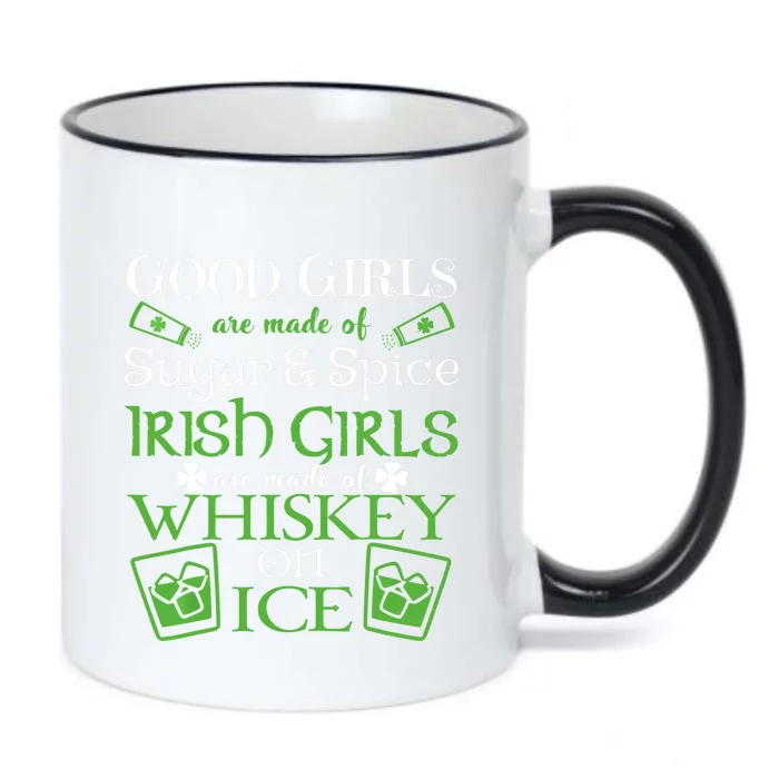 Irish Girl are Whiskey on Ice St. Patrick's Day Black Color Changing Mug