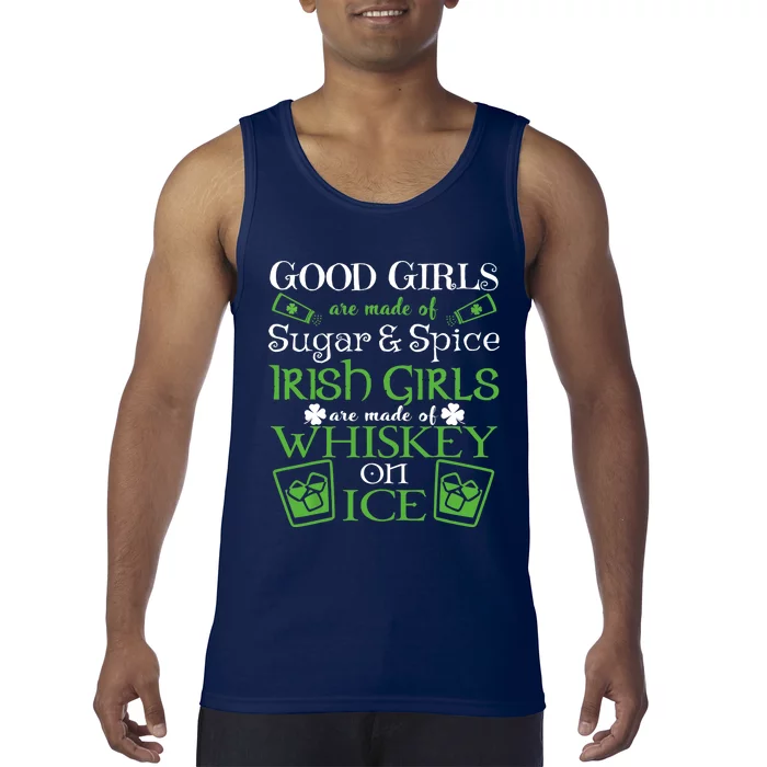 Irish Girl are Whiskey on Ice St. Patrick's Day Tank Top