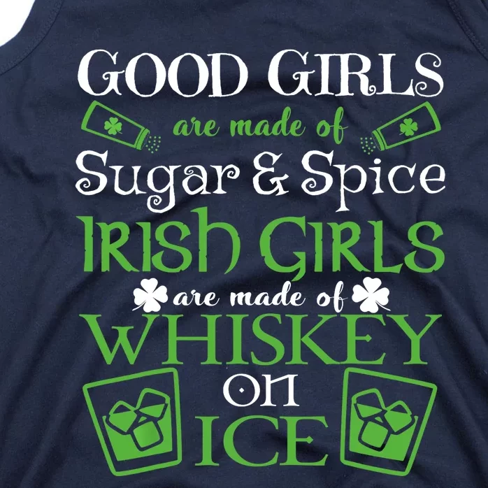 Irish Girl are Whiskey on Ice St. Patrick's Day Tank Top