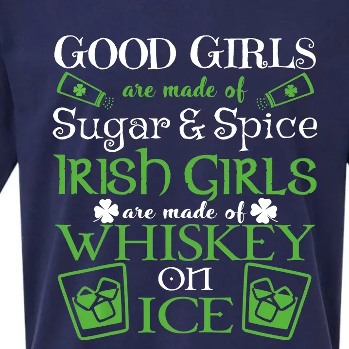 Irish Girl are Whiskey on Ice St. Patrick's Day Sueded Cloud Jersey T-Shirt