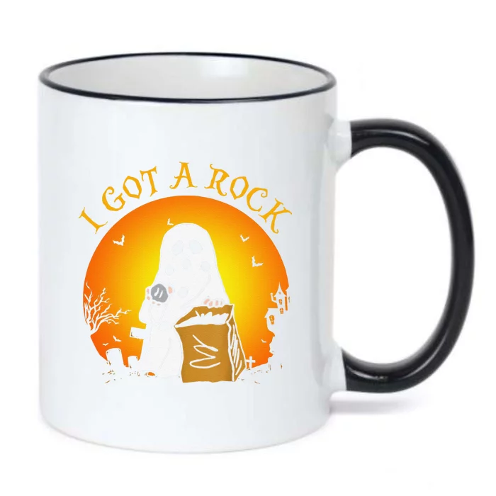 I Got A Rock Halloween Gift For Funny Funny Black Color Changing Mug