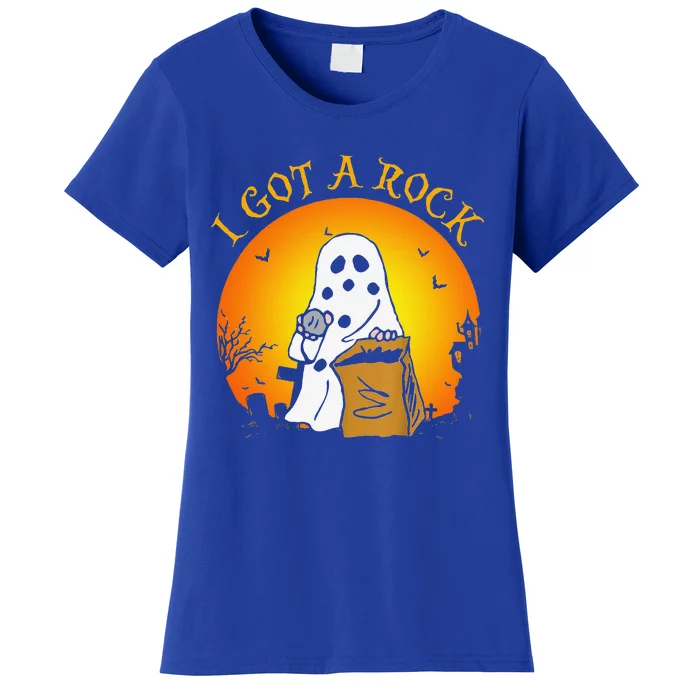 I Got A Rock Halloween Gift For Funny Funny Women's T-Shirt