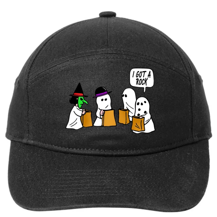 I Got A Rock Halloween Trick Or Treat 7-Panel Snapback Hat