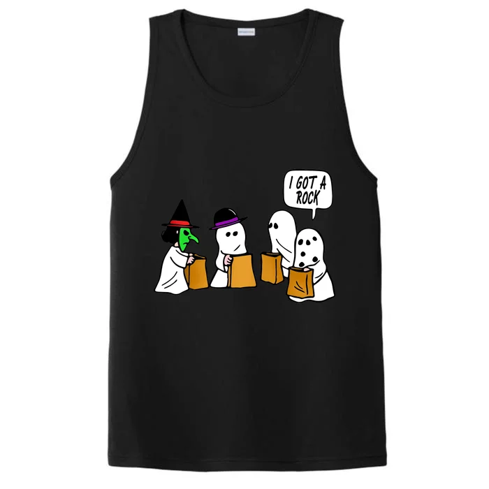 I Got A Rock Halloween Trick Or Treat Performance Tank