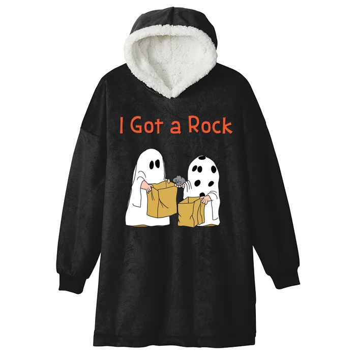 I Got A Rock Lazy Day Halloween Costume Funny Trick Or Treat Hooded Wearable Blanket