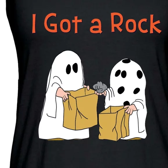 I Got A Rock Lazy Day Halloween Costume Funny Trick Or Treat Ladies Essential Flowy Tank