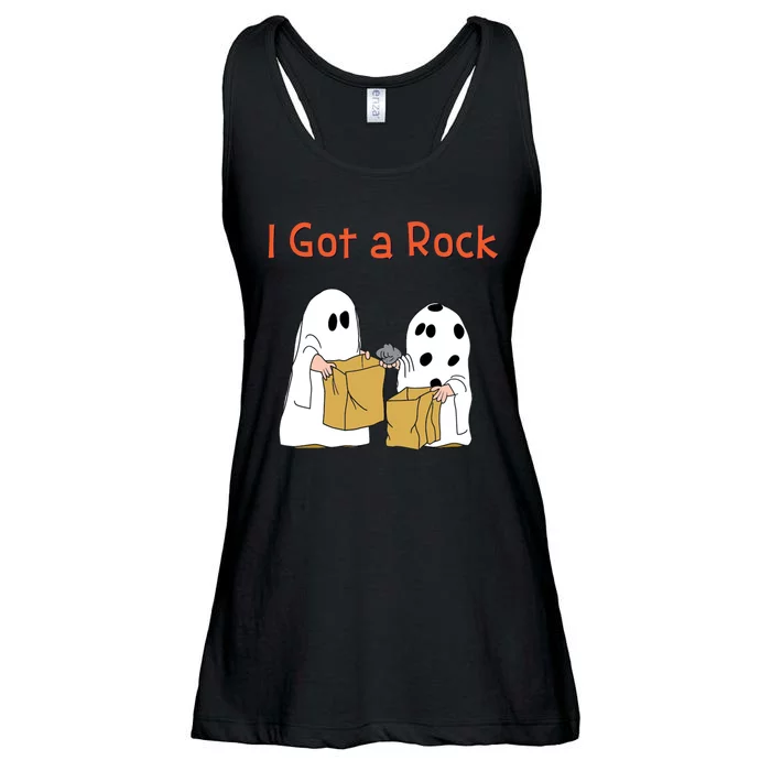 I Got A Rock Lazy Day Halloween Costume Funny Trick Or Treat Ladies Essential Flowy Tank