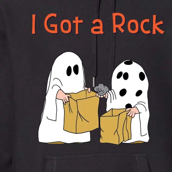 I Got A Rock Lazy Day Halloween Costume Funny Trick Or Treat Premium Hoodie