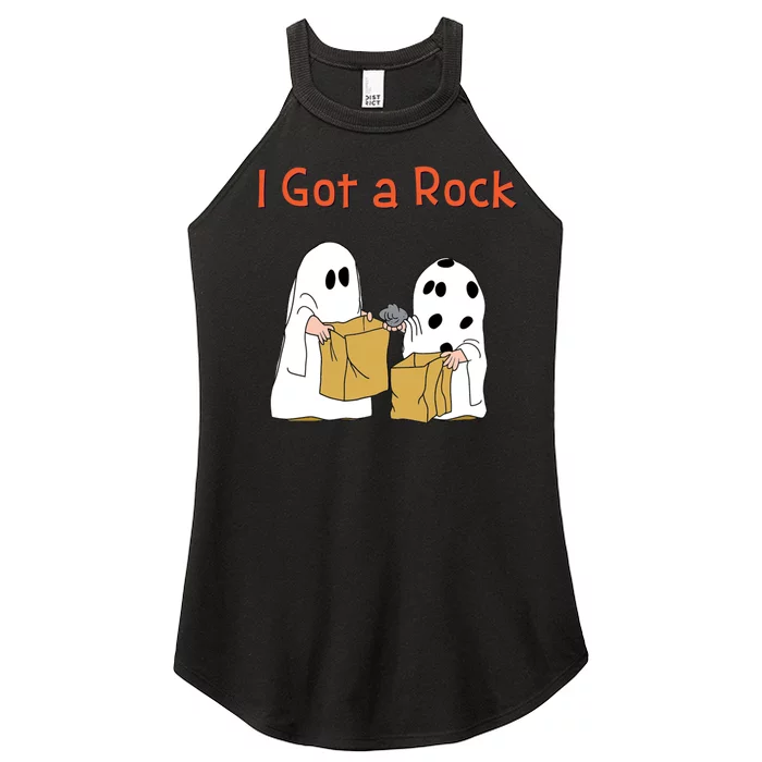 I Got A Rock Lazy Day Halloween Costume Funny Trick Or Treat Women’s Perfect Tri Rocker Tank