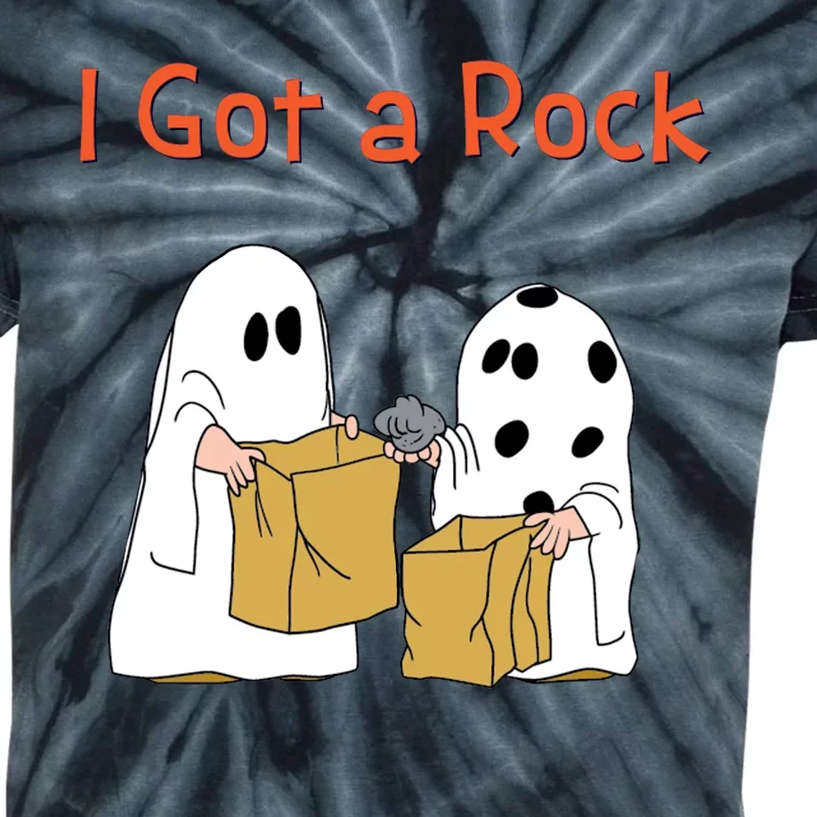 I Got A Rock Lazy Day Halloween Costume Funny Trick Or Treat Kids Tie-Dye T-Shirt