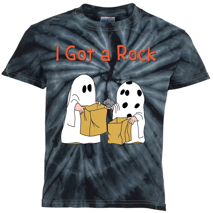 I Got A Rock Lazy Day Halloween Costume Funny Trick Or Treat Kids Tie-Dye T-Shirt