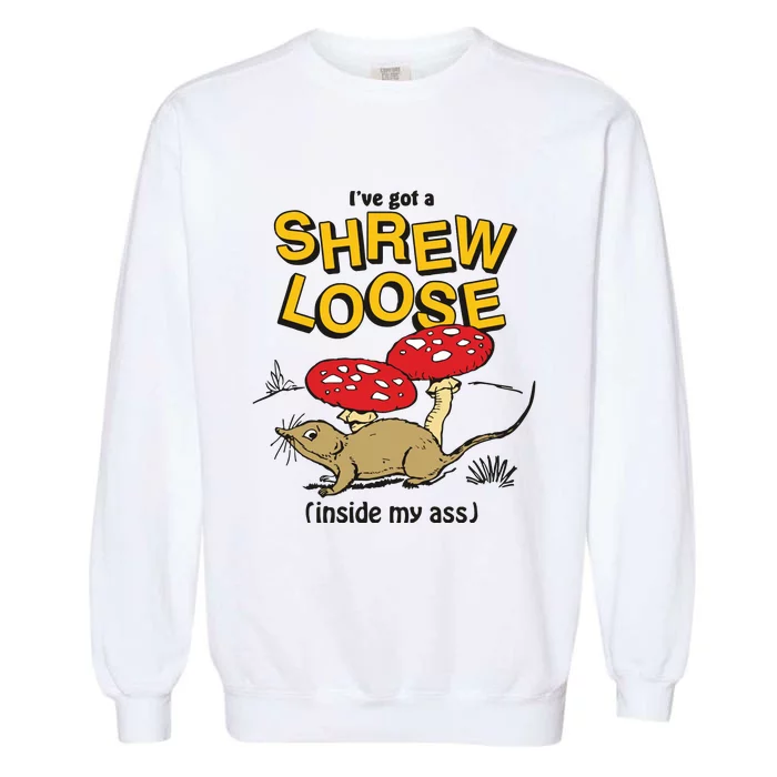 I’Ve Got A Shrew Loose Inside My Ass Garment-Dyed Sweatshirt