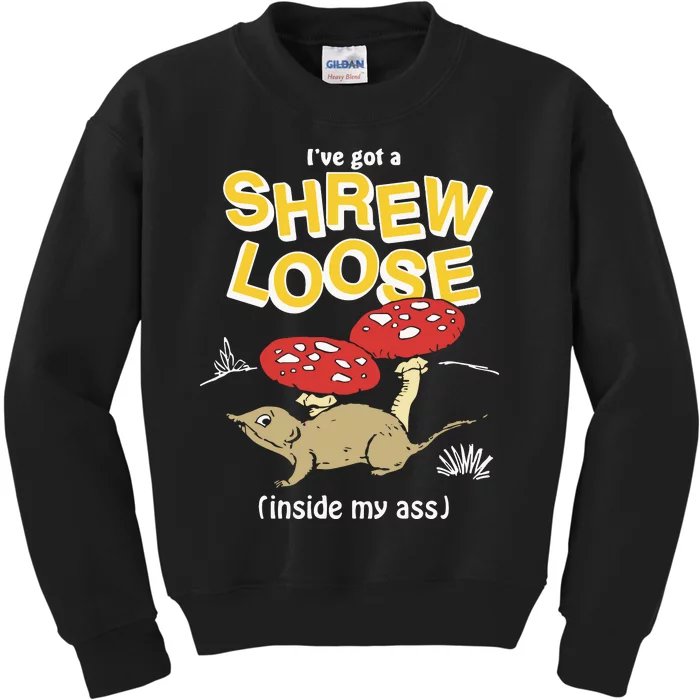 I’Ve Got A Shrew Loose Inside My Ass Kids Sweatshirt