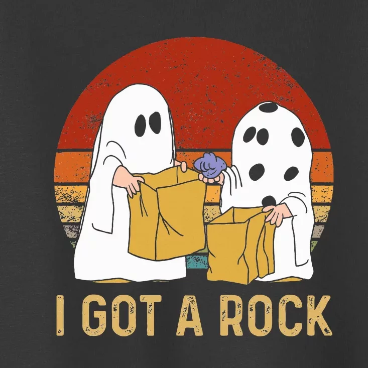 I Got A Rock Halloween Trick Or Treat Ghost Toddler T-Shirt