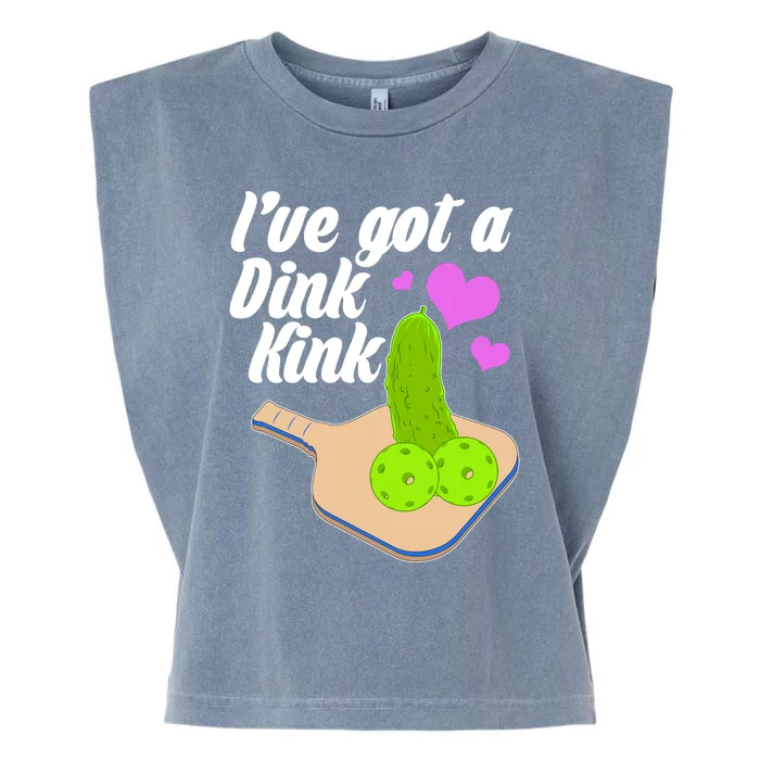 I've Got A Dink Kink Pickle Ball Garment-Dyed Women's Muscle Tee