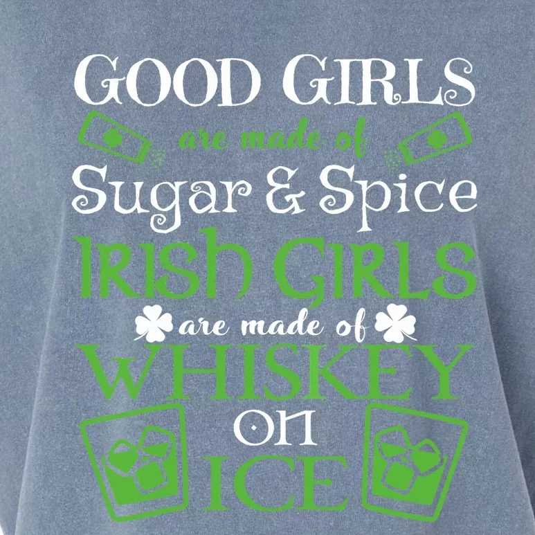 Irish Girl are Whiskey on Ice St. Patrick's Day Garment-Dyed Women's Muscle Tee