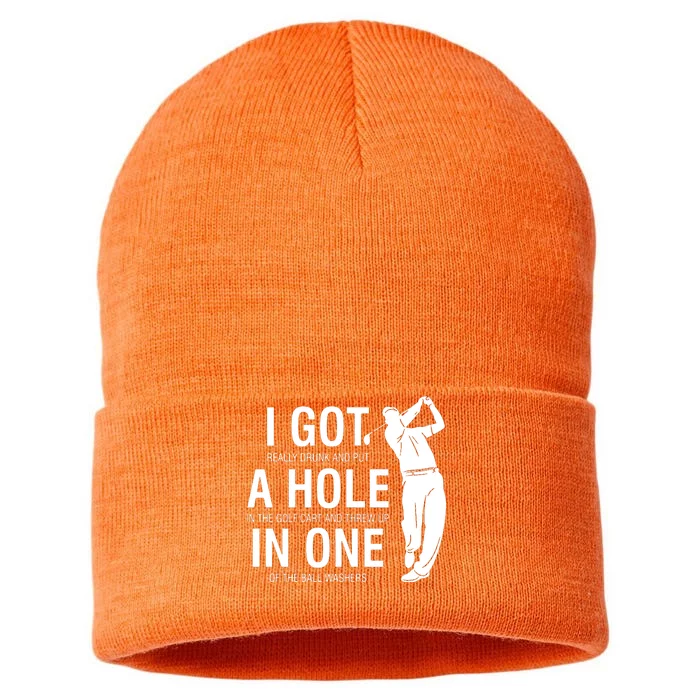 I Got A Hole In One Sustainable Knit Beanie