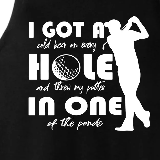 I Got A Hole In One Ladies Tri-Blend Wicking Tank