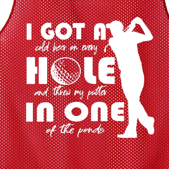 I Got A Hole In One Mesh Reversible Basketball Jersey Tank