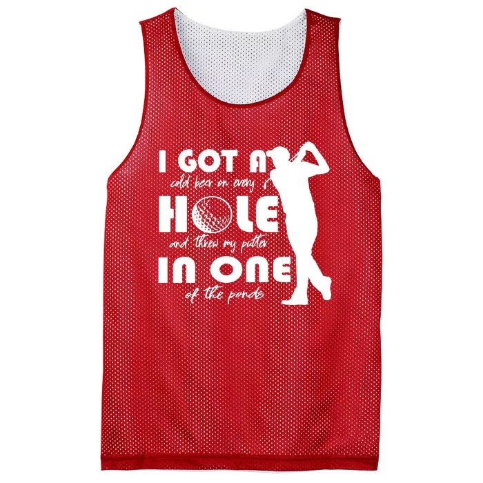 I Got A Hole In One Mesh Reversible Basketball Jersey Tank