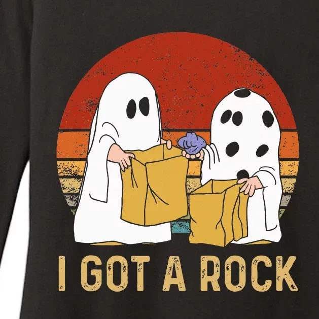 I Got A Rock Halloween Trick Or Treat Ghost Womens CVC Long Sleeve Shirt