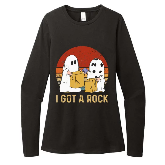 I Got A Rock Halloween Trick Or Treat Ghost Womens CVC Long Sleeve Shirt