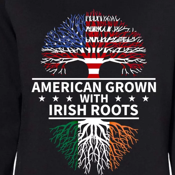 Ireland Gift American Grown Irish Roots Great Gift Womens California Wash Sweatshirt