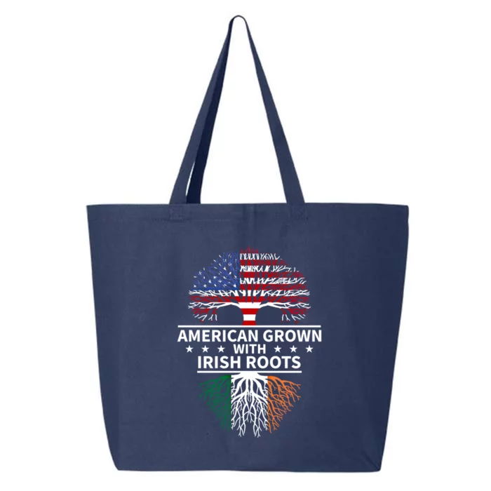 Ireland Gift American Grown Irish Roots Great Gift 25L Jumbo Tote