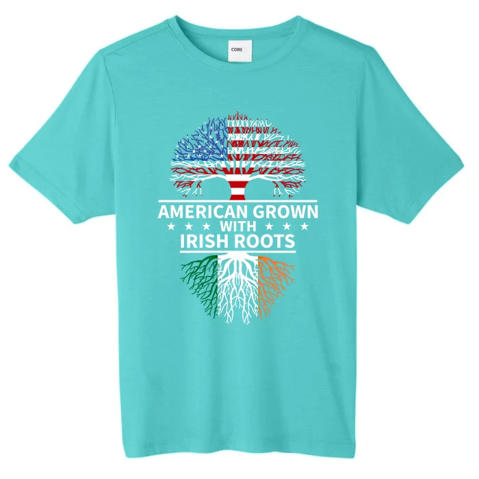 Ireland Gift American Grown Irish Roots Great Gift ChromaSoft Performance T-Shirt