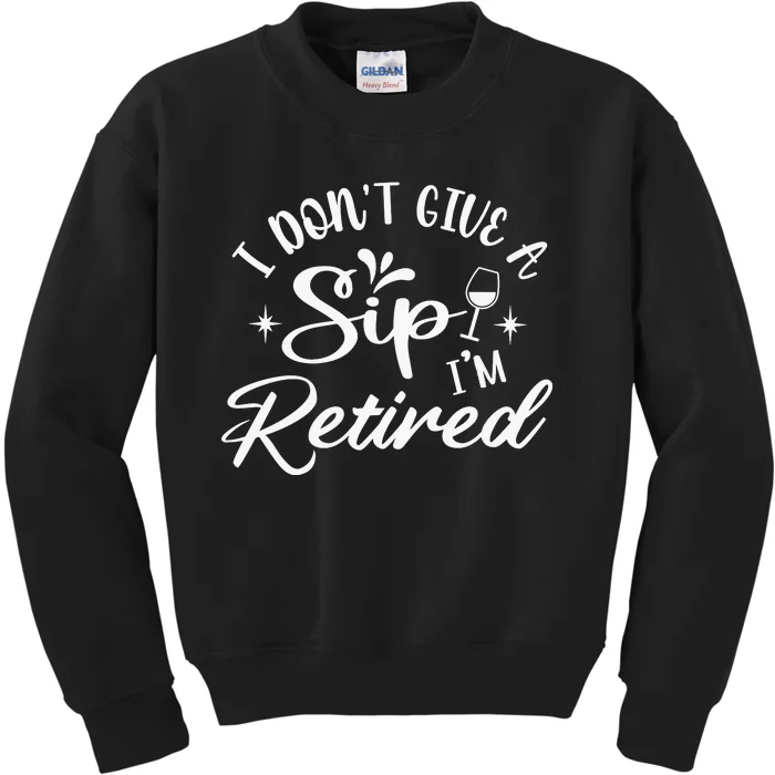 IDont Give AZip White Kids Sweatshirt