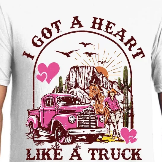 I Got A Heart Like A Truck Western Country Music Cowboy Pajama Set