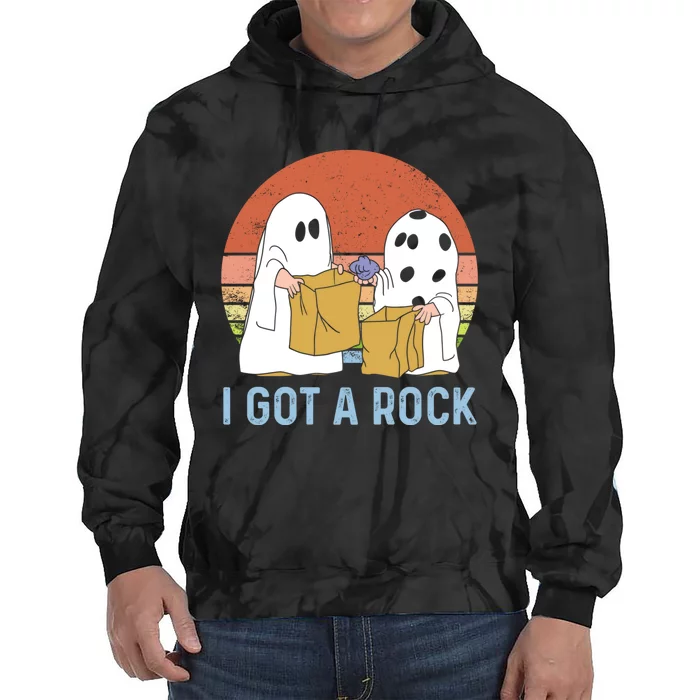 I Got A Rock Funny Halloween Gift For Halloween Season Tie Dye Hoodie