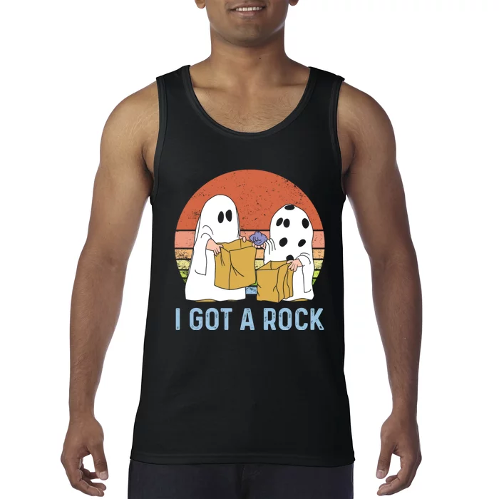 I Got A Rock Funny Halloween Gift For Halloween Season Tank Top