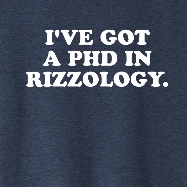 Ive Got A Phd In Rizzology Women's Crop Top Tee