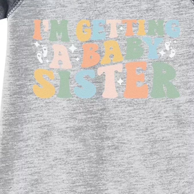 IM Getting A Baby Sister Baby Announcement Gender Reveal Infant Baby Jersey Bodysuit