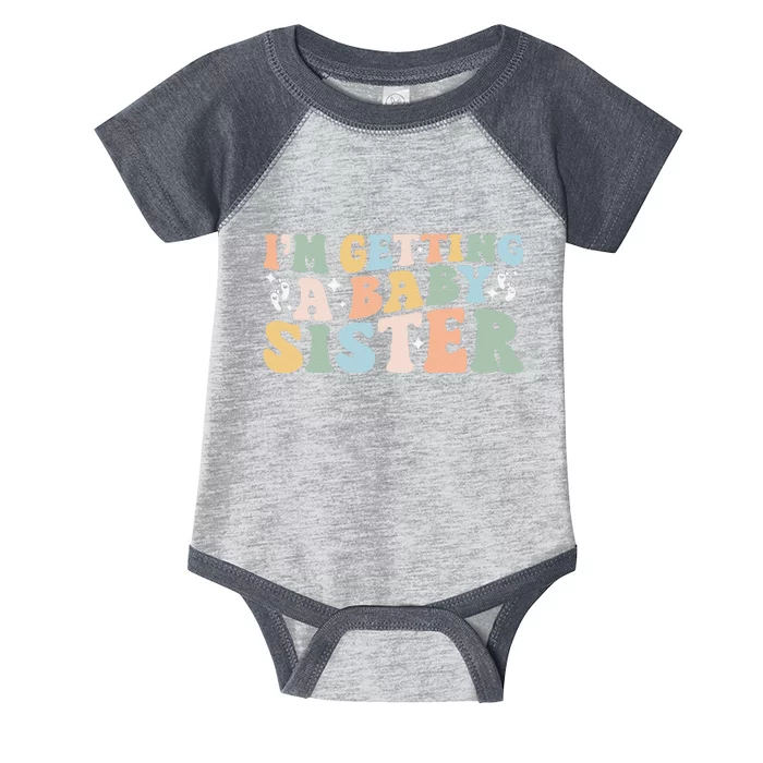 IM Getting A Baby Sister Baby Announcement Gender Reveal Infant Baby Jersey Bodysuit